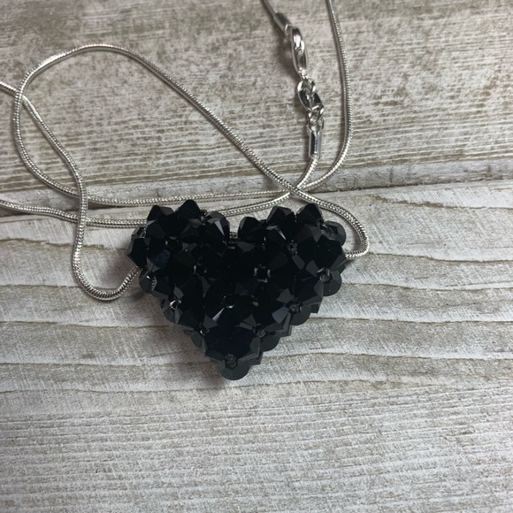 Handmade Swarovski Crystal ❤️ Heart Necklace - Picture 3 of 5